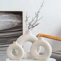 Trio de vases donut