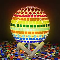 Herefun Kit de Veilleuse en Mosaïque, DIY Veilleuses Enfants