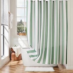 Ohocut Rideau de douche à rayures verticales