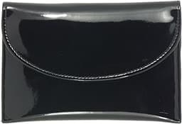 LONI mini portefeuille verni noir