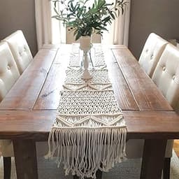 DÉCOCO Chemin de Table en macramé