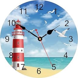 TAHEAT Lighthouse Horloge Murale