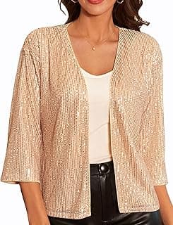 GRACE KARIN Femmes Cardigan à Sequins