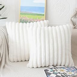 NIULAA Housses de coussin fausse fourrure