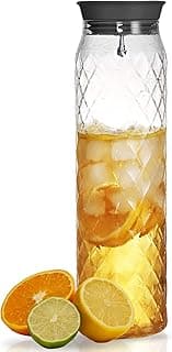 Carafe en verre borosilicate 1,2 L avec couvercle-filtre