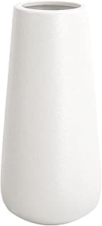 Vase conique blanc 28 cm