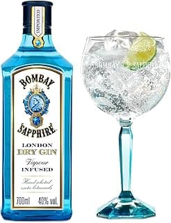 Coffret Cadeau Bombay Sapphire Gin, 40 % vol., 70 cl/700 ml