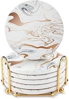 Dessous de verre en marbre