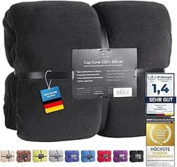 Feluna Couverture câline XXL Couverture en Microfibre Couvre-lit
