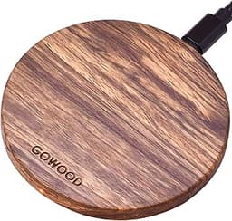 Chargeur sans fil en bois de zèbre