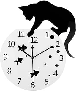 Horloge murale Chat Timelike