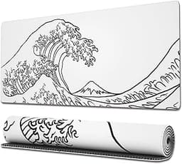 Ovenbird Tapis de souris Vague japonaise