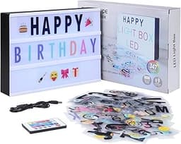 Tableau lightbox lettres