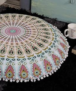 Grande housse de coussin mandala