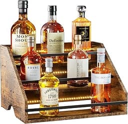 Nuovoware Présentoir de Bouteilles de Liqueur Éclairé LED