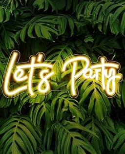 Let's Party - Lampe Neon Mural