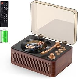 Gueray Lecteur CD Bluetooth portable vintage