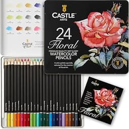 Crayons Aquarellables « Botanique » Castle Art
