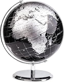 Exerz 20cm Globe Métallique Noir