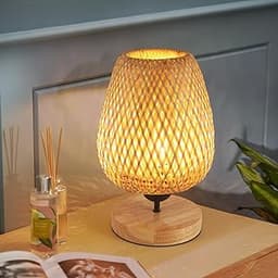 Lampe Bambou Tissé