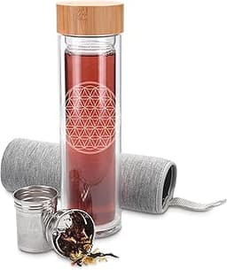 Navaris Bouteille de Thé en Verre