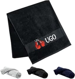 Serviette de sport personnalisée prénom brodé 30x140 cm