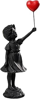 Statuette de Fille Volante en Ballon