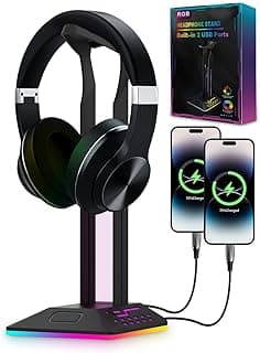 Support de casque RGB avec hub USB