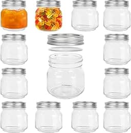Lot de 12 bocaux Mason Yishik