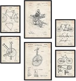 Affiches brevets vélo Nacnic – set de 6