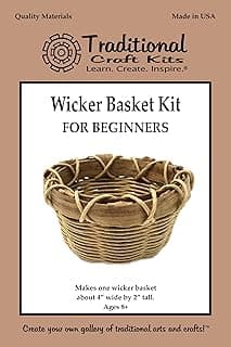 Traditional Craft Kits Kit de tissage de panier en osier