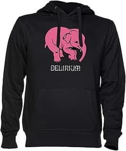 Delirium Elephant Noir Sweat À Capuche Sweat-Shirt Jersey Unisexe Homme Femme Black Unisex Hoodie-37.69€
