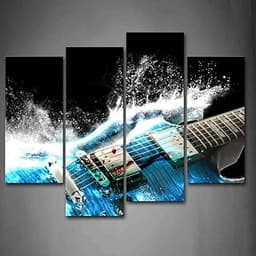 Toile Guitare Océan