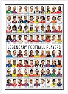 Art-Poster 50 x 70 cm - Légendes du Football