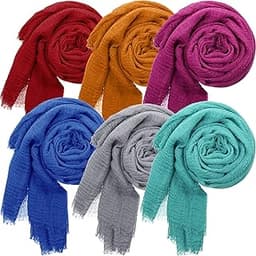 Ensemble de 6 châles en coton