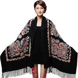 Qingzhuan Écharpe Femme Cachemire