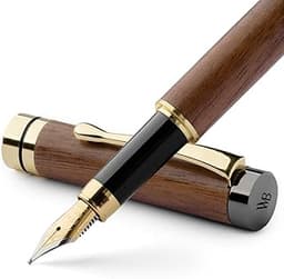 Wordsworth & Black Ensemble de stylo plume Bois de bambou