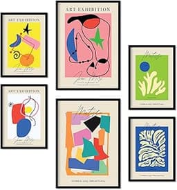 Set de 6 affiches Exposition d’art