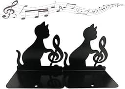 Serre-livres métal motif félin