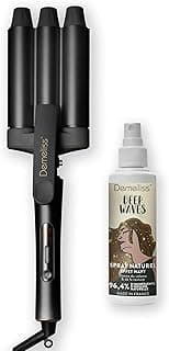 Demeliss - Saint Algue - WAVES BLACK, Fer à Onduler + Spray Texturisant Deep Waves, Boucleur Effet Wavy, Styler Complet