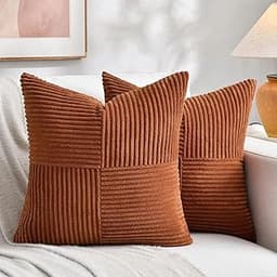 Coussin velours terracotta