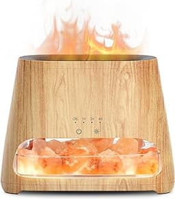 SALKING Diffuseur d'huiles Essentielles & Lampe en Cristal de Sel