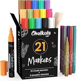 Chalkola 21 Liquide Marqueurs Craie