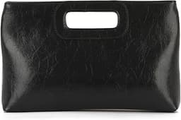 EVEOUT Pochette en cuir avec chaîne