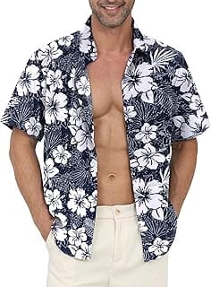 Gavliuu Chemise hawaïenne pour Homme