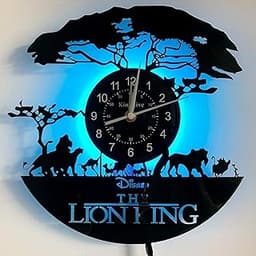 Horloge vinyle LED Roi Lion