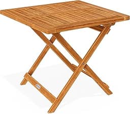 Casaria® Table d’appoint Pliante en Bois d’acacia
