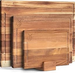 WALDWERK 3 Planches à Découper en Acacia Massif