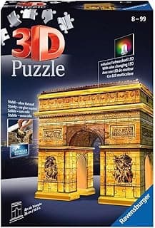 Ravensburger - Puzzle 3D Building - Arc de Triomphe illuminé