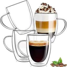 Lot de 4 tasses double paroi